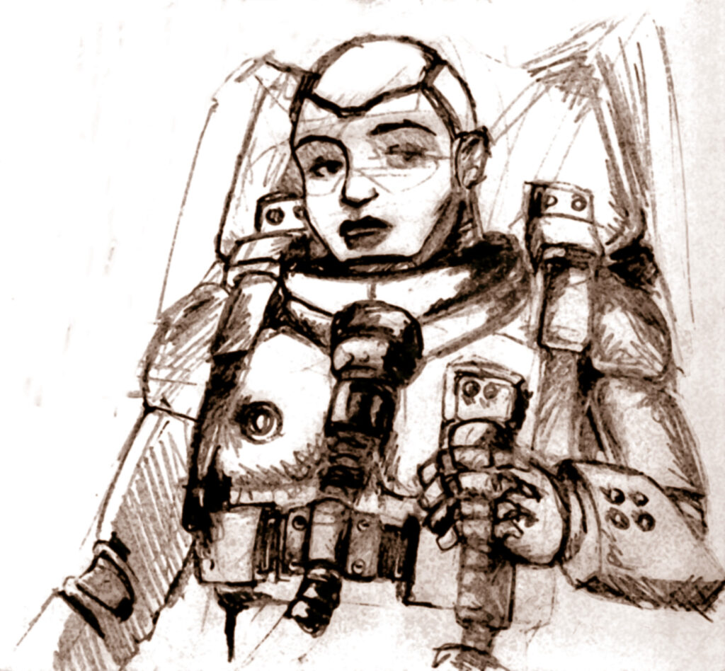 dessin : La cosmonauta