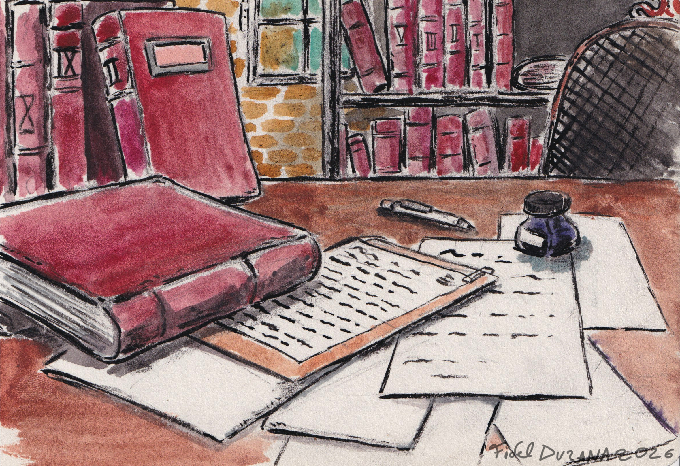 Dessin: fondo libros