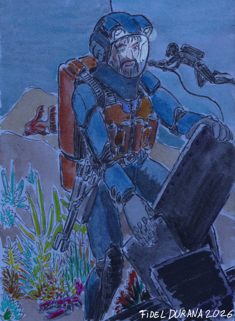Dessin: scaphandrier