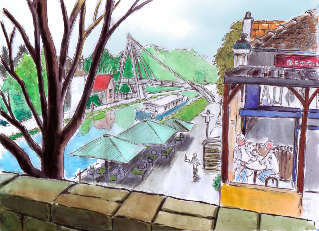 Dessin: Entre Kir et canal