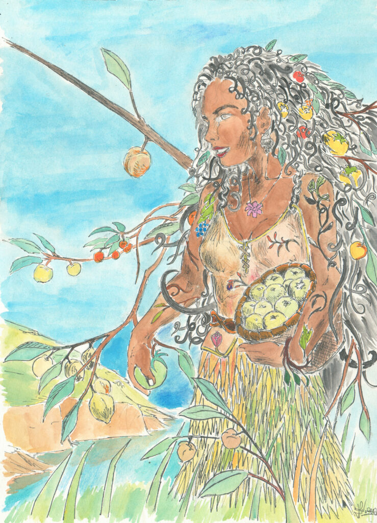 Dessin de personnage symbole de l'été