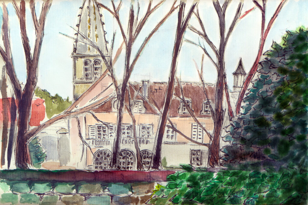 Dessin: Le long du canal